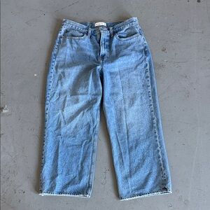 Abercrombie Straight Leg Mid Rise Classic Denim Jeans